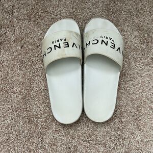 Men’s Givenchy White Logo Sandals